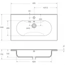 Раковина 81,5x46,5 см Belbagno LOV-800-LVB