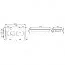 Раковина 121x49,5 см Am.Pm Spirit V2.0 M70AWCD1202WG