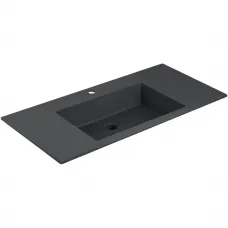 Раковина Vincea VCB-13100B 100x48 см, накладная, черный матовый