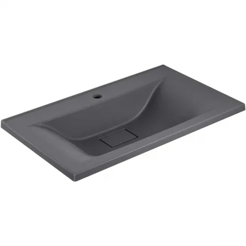 Раковина Vincea VCB-3M750G 75x45 см, накладная, серый матовый