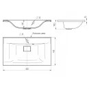 Раковина 80x45 см Vincea VCB-3M800G