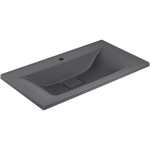 Раковина Vincea VCB-3M900G 90x45 см, накладная, серый матовый