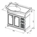 Раковина Aquanet Shenxin 90 00176323