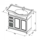 Раковина Aquanet Shenxin 90 00176639