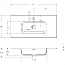 Раковина 81x39,5 см BelBagno BB800/390ETL