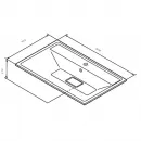 Раковина 80,8x49,2 см Am.Pm Inspire 2.0 M50AWPX0801WG