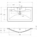 Раковина 80x45,5 см BelBagno BB800/455-LV-MR-ALR