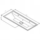 Раковина 120,8x49,2 см AM.PM Inspire 2.0 M50AWPX1201WG