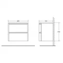 Раковина 60x42 см BelBagno Prospero BB600DVB