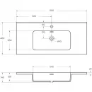 Раковина Cezares 50170 101x46 см, накладная, белый