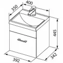 Раковина 40x35 см Aquanet Нота 00284296
