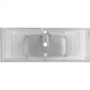 Раковина Allen Brau Glority 1.35010.20 121x46,5 см, накладная, белый