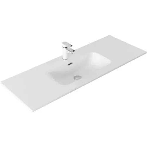 Раковина Allen Brau Glority 1.35010.20 121x46,5 см, накладная, белый