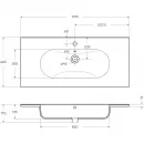 Раковина 101,5x46,5 см Belbagno LOV-1000-LVB