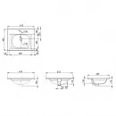 Раковина 61x49,5 см Am.Pm Spirit 2.0 M70AWCC0602WG