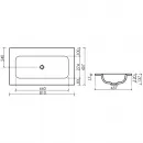 Раковина Ceramica Nova Grace CN7012MBwx 81x45,7 см, накладная, черный матовый