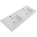 Раковина BelBagno BB1200-2-ETL 121x46,5 см, накладная, белый