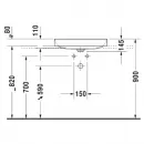 Раковина 60x47 см Duravit DuraSquare 2354600041