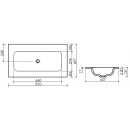 Раковина Ceramica Nova Grace CN7012wx 81x45,7 см, накладная, белый