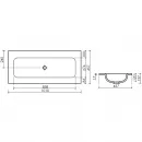 Раковина Ceramica Nova Grace CN7013MBwx 101x45,7 см, накладная, черный матовый