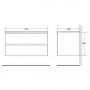 Раковина 90x48 см BelBagno Luce BB900AB