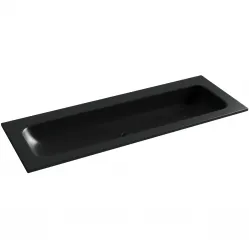 Раковина Ceramica Nova Grace CN7016MBwx 121x45,7 см, накладная, черный матовый