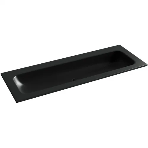 Раковина Ceramica Nova Grace CN7016MBwx 121x45,7 см, накладная, черный матовый