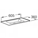 Раковина 60,5x36 см Roca Debba Unik 32799H00Y