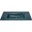 Раковина Plumberia Selection IXO XO081FPL 81x46 см, накладная, сине-зеленый глянец