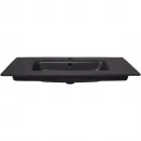 Раковина Plumberia Selection IXO XO101FNO 101x46 см, накладная, черный матовый