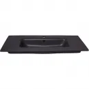 Раковина Plumberia Selection IXO XO101FNO 101x46 см, накладная, черный матовый