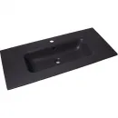 Раковина Plumberia Selection IXO XO101FNO 101x46 см, накладная, черный матовый