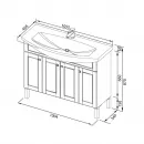 Раковина Aquanet Элеганс 1050