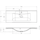 Раковина 120x45 см BelBagno Marino BB1200/450-LV-MR-PR
