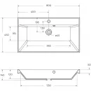 Раковина 80x45 см BelBagno Marino BB800/450-LV-MR-AST
