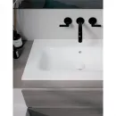 Раковина Plumberia Selection IXO XO101SFBL 101x46 см, накладная, белый глянец