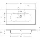 Раковина 91,5x46,5 см Belbagno LOV-900-LVB
