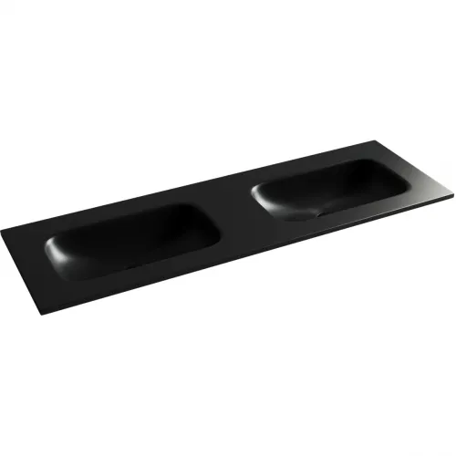 Раковина Ceramica Nova Grace CN7022MBwx 141x46 см, накладная, черный матовый