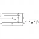 Раковина Ceramica Nova Grace CN7019MBwx 91x45,7 см, накладная, черный матовый