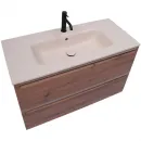 Раковина Plumberia Selection IXO XO101FSA 101x46 см, накладная, песочный матовый