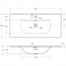 Раковина Cezares Molveno CZR-8099-100 101x46 см, накладная, белый