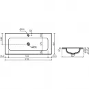 Раковина Ceramica Nova Grace CN7019MB 91x45,7 см, накладная, черный матовый