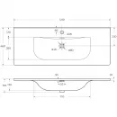 Раковина Cezares Molveno CZR-8099-120 121x46 см, накладная, белый