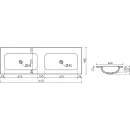 Раковина Ceramica Nova Grace CN7023MBwx 161x46 см, накладная, черный матовый