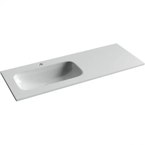 Раковина Ceramica Nova Grace CN7020 121x45,7 см L, накладная, белый