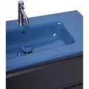 Раковина Plumberia Selection IXO XO081FBD 81x46 см, накладная, синий глянец