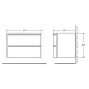 Раковина 80x50 см BelBagno Prospero BB800DVB