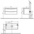 Раковина 80x48 см BelBagno Ancona-N EA-800-LVB