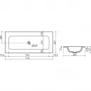 Раковина Ceramica Nova Grace CN7019wx 91x45,7 см, накладная, белый