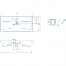 Раковина 101,2x45,5 см Aqwella Фостер 4640021065204